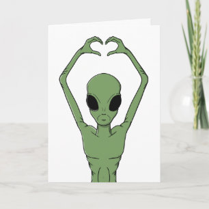 Carte Pose du cœur extraterrestre