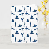 Carte Poses de yoga (Fleur jaune)