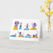 Carte Poses Yoga (Fleur jaune)