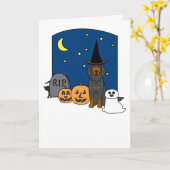 Carte Poseur de Gordon Halloween (Fleur jaune)