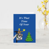 Carte Poseur de lignes dans un seau mettant une étoile s (Fleur jaune)