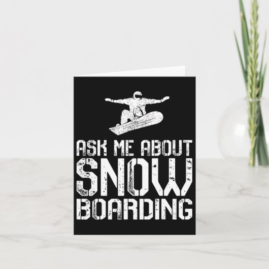 Carte Posez-moi la question de Snowboard Funky Snowboard (Devant)