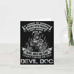 Carte Possédez à jamais le titre de Diable Doc Fier Corp
