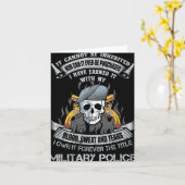 Carte Possédez à jamais le titre Police Militaire Armée (Fleur jaune)