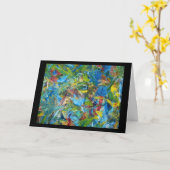 Carte Possibilités, peinture Abstraite, par Julia Morril (Fleur jaune)