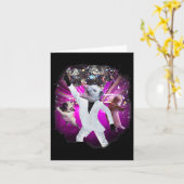 Carte Possum Disco Ball Dancing (Fleur jaune)