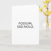 Carte Possum sed nolo (Fleur jaune)