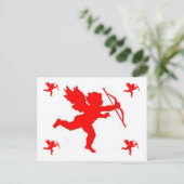 Carte Post Cupid Red Plain (Debout devant)