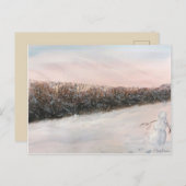 CARTE POST DE LA NEIGE (Devant / Derrière)