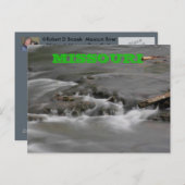 CARTE POST EAU Missouri River (Devant / Derrière)