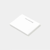 Carte Post-it® personnalisable en noir (Incliné)