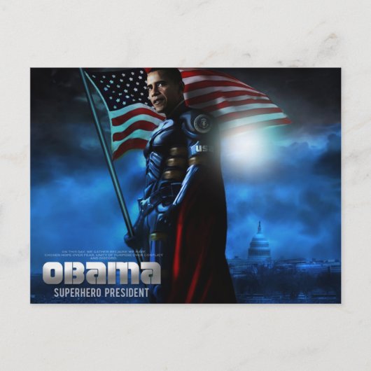 CARTE POST OBAMA (Devant)