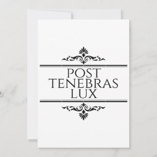 Carte Post Tenebras Lux
