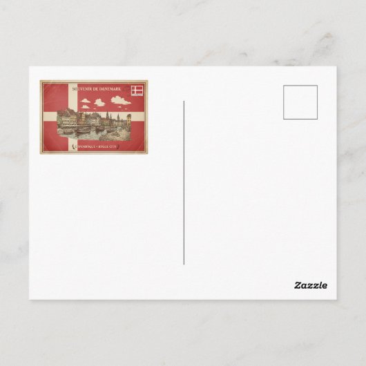 carte postal de Danemark  (Dos)