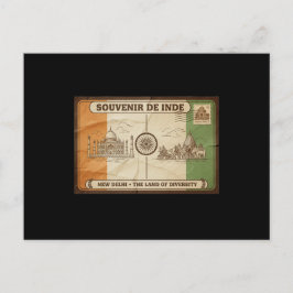 carte postal inde briefkaart