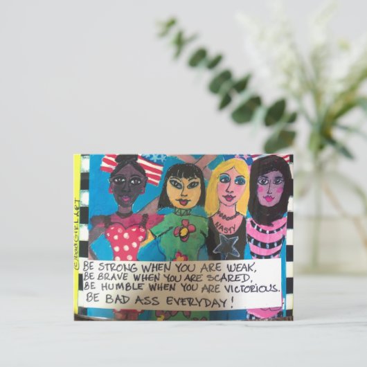 Carte postale (Debout devant)