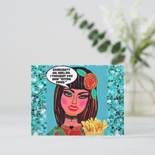 Carte postale (Debout devant)