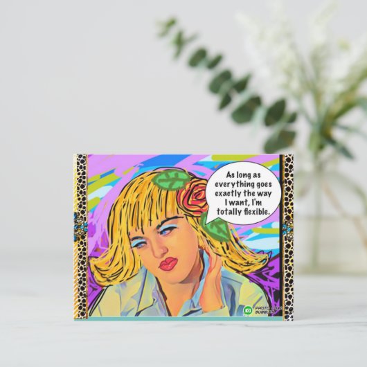 Carte postale (Debout devant)