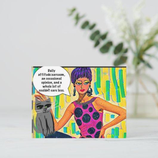 Carte postale (Debout devant)