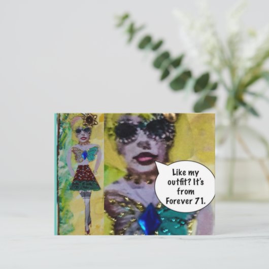 Carte postale (Debout devant)