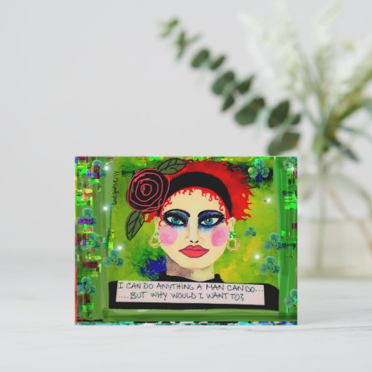 Carte postale (Debout devant)