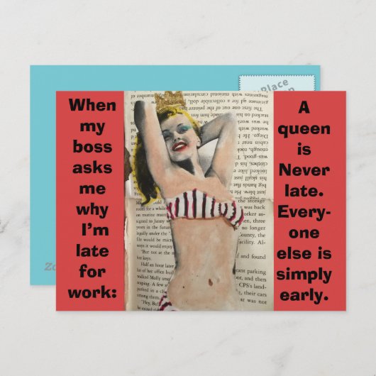 CARTE POSTALE (Devant / Derrière)