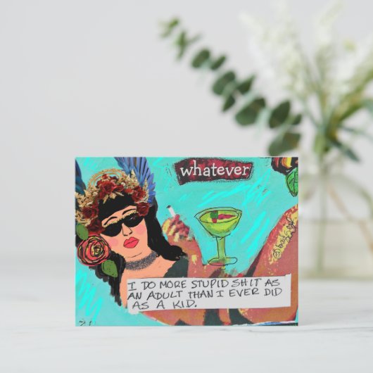 Carte postale (Debout devant)