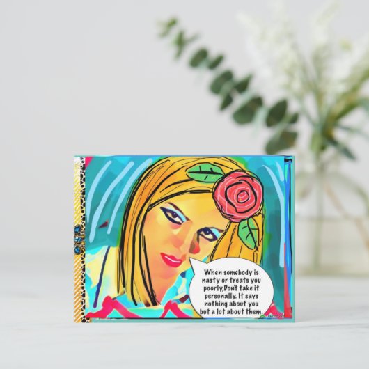 Carte postale (Debout devant)