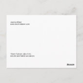 carte postale (Dos)