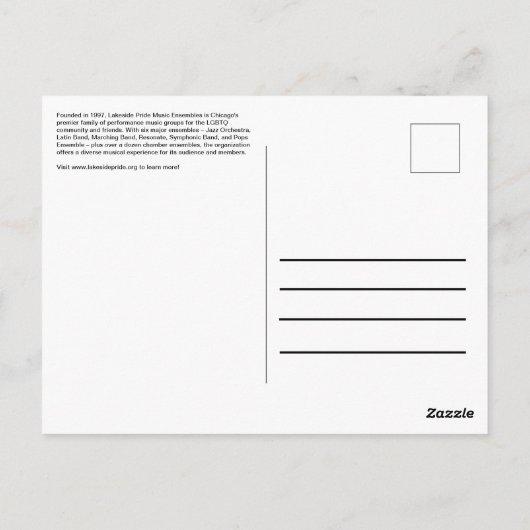 Carte postale (Dos)