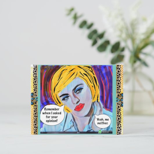 Carte postale (Debout devant)