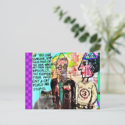 Carte postale (Debout devant)