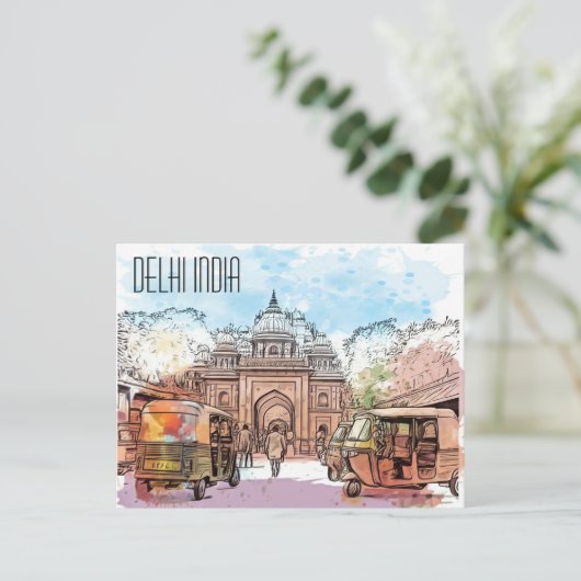 Carte postale (Debout devant)