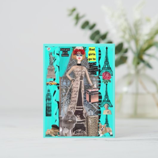 CARTE POSTALE (Debout devant)