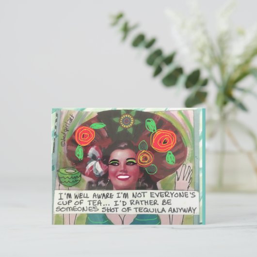 Carte postale (Debout devant)