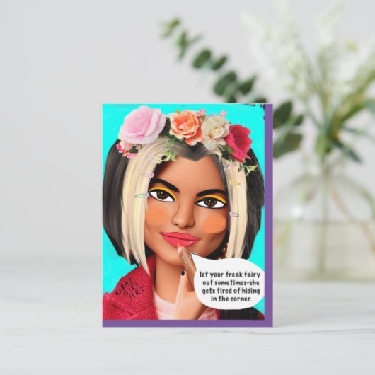 CARTE POSTALE (Debout devant)