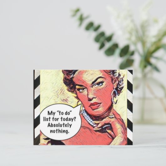 Carte postale (Debout devant)