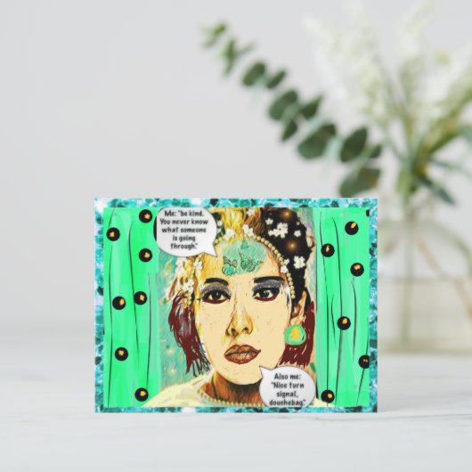 Carte postale (Debout devant)