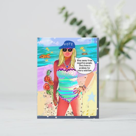 CARTE POSTALE (Debout devant)