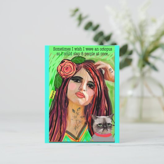 CARTE POSTALE (Debout devant)