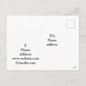 Carte postale (Dos)