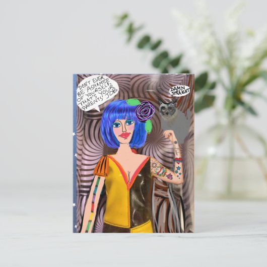 CARTE POSTALE (Debout devant)