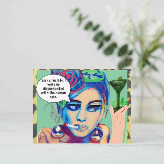 Carte postale (Debout devant)