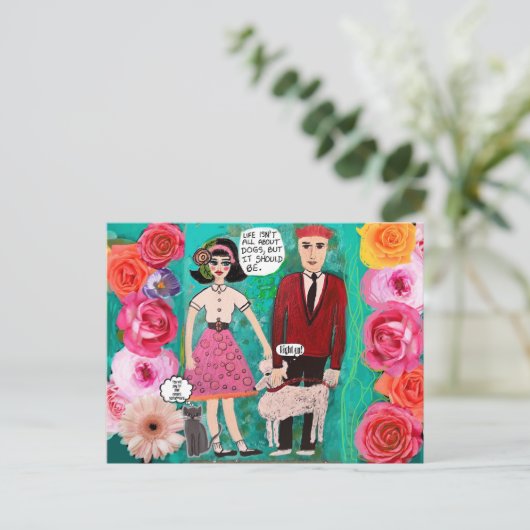 Carte postale (Debout devant)