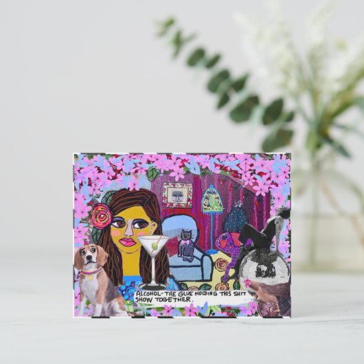 Carte postale (Debout devant)