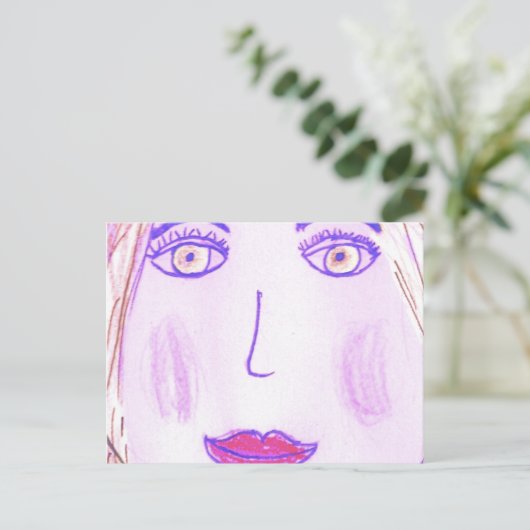 carte postale (Debout devant)