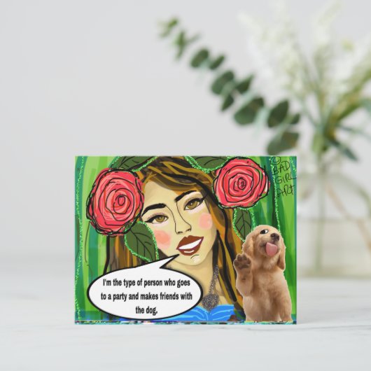 Carte postale (Debout devant)