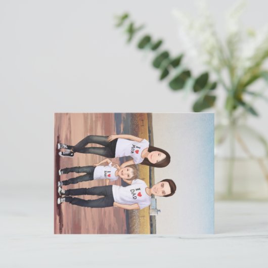 Carte postale (Debout devant)