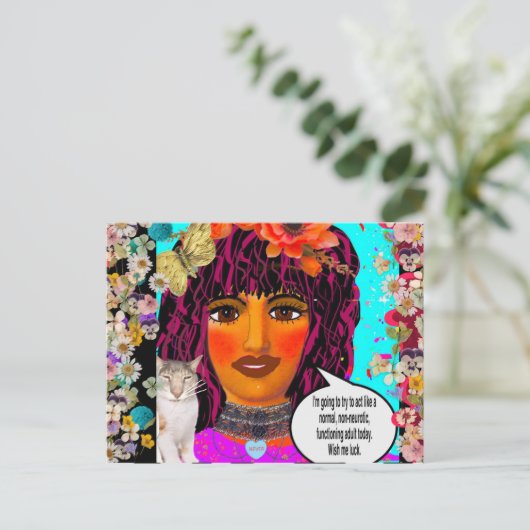 Carte postale (Debout devant)