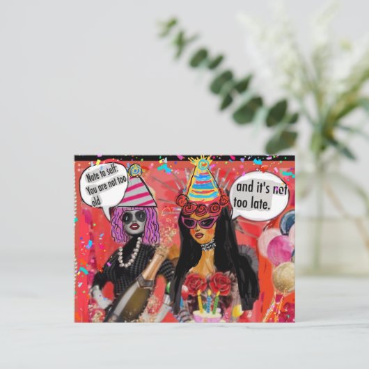 Carte postale (Debout devant)